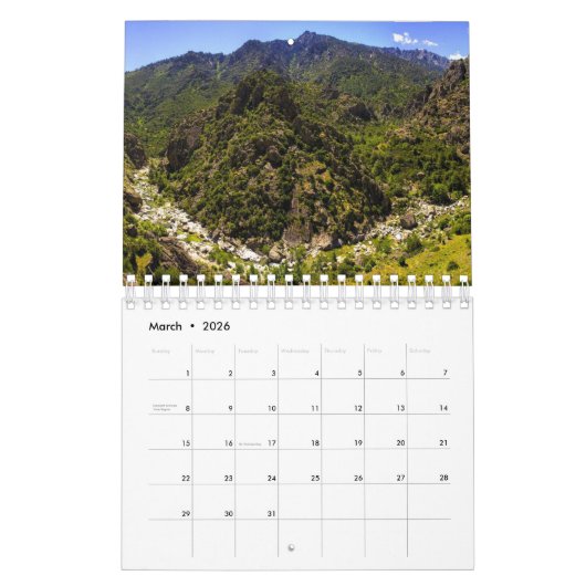 Calendrier Mural Paysages Extraordinaires Deux pages, petit, calend (Mar 2026)