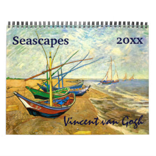 Calendrier Mural Paysages marins et rivières par Vincent van Gogh