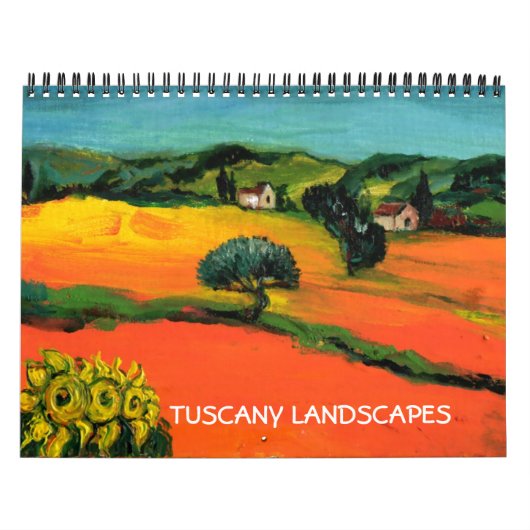 CALENDRIER MURAL PAYSAGES TOSCANES COLLECTION D'ART FIN 2017 (Protection)
