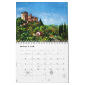 CALENDRIER MURAL PAYSAGES TOSCANES COLLECTION D'ART FIN 2017 (Feb 2026)