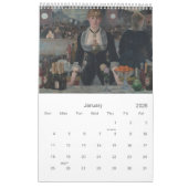 Calendrier Mural Peinture impressionniste célèbre ~ Changements à 2 (Jan 2026)