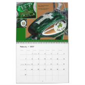 Calendrier Mural Peinture sur moto personnalisée midi 12 mois (Feb 2027)