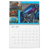 Calendrier Mural Peinture sur moto personnalisée midi 12 mois (Mar 2027)