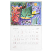 Calendrier Mural Peintures Abstraites-12 aquarelles Série spatiale (Feb 2027)