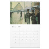 Calendrier Mural Peintures impressionnistes célèbres (Feb 2027)