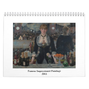 Calendrier Mural Peintures impressionnistes célèbres