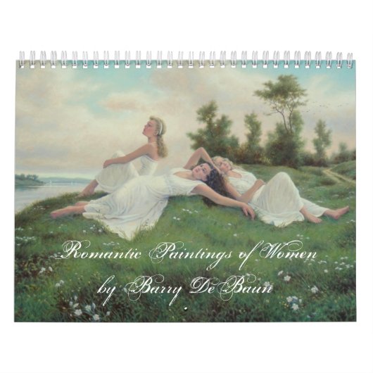 Calendrier Mural Peintures romantiques des femmes par Barry DeBaun (Protection)