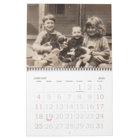 Calendrier Mural père Noël 1, Joyeuses fêtes !, 2007 (Jan 2026)