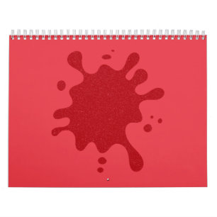 Calendrier mural personnalisé Tomato-Red Splash