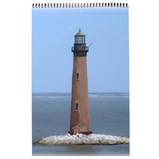 Calendrier Mural phare de l'île de sable (Protection)