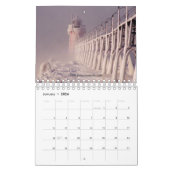 Calendrier Mural Phares de la côte ouest du Michigan (Jan 2026)