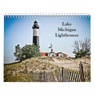 Calendrier Mural Phares du lac Michigan