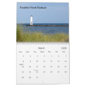 Calendrier Mural Phares du lac Michigan (Mar 2026)