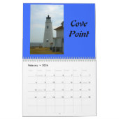 Calendrier Mural Phares du Maryland (Feb 2026)