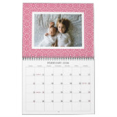 Calendrier Mural Photo mensuelle de Preppy Motif (Feb 2026)