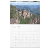 Calendrier Mural photographie 2015 bleue de montagnes (Jan 2027)