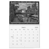 Calendrier Mural Photographie noire et blanche (Mar 2026)