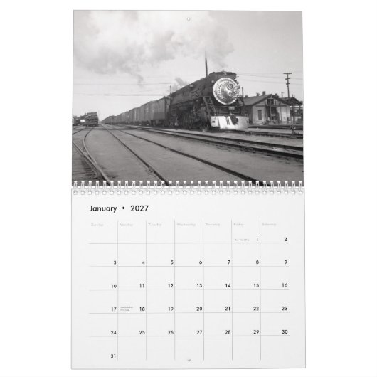 Calendrier Mural Photographies de chemin de fer par Alden Armstrong (Jan 2027)
