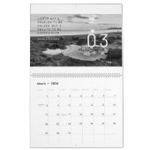 Calendrier mural - Photos de paysage noir et blanc (Mar 2026)