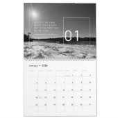 Calendrier mural - Photos de paysage noir et blanc (Jan 2026)