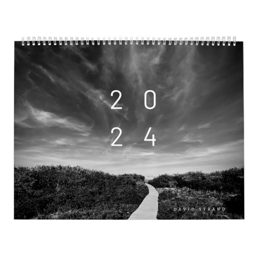 Calendrier mural - Photos de paysage noir et blanc (Protection)