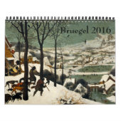 Calendrier Mural Pieter Bruegel le 2016 plus ancien (Protection)