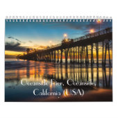 Calendrier Mural Pilier d'Oceanside au coucher du soleil (Protection)