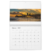 Calendrier Mural Pilier d'Oceanside au coucher du soleil (Feb 2027)