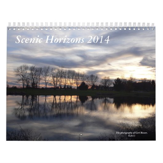 Calendrier mural pittoresque des horizons 2014 (Protection)