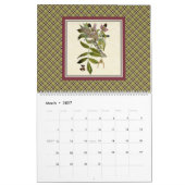 Calendrier Mural Plaid rustique et nature Vintage 2026 (Mar 2027)