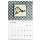 Calendrier Mural Plaid rustique et nature Vintage 2026 (Jan 2027)
