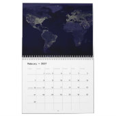 Calendrier Mural Planète Terre de l'univers (Feb 2027)