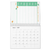 Calendrier Mural Planificateur de trois mois (Mar 2027)