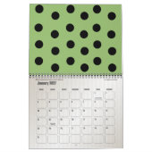Calendrier Mural Point Polka Du Mois - 15 Mois - Customisé (Jan 2027)