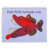 Calendrier Mural Poissons avec la collection d'attitude par Mike (Protection)