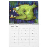 Calendrier Mural Poissons avec la collection d'attitude par Mike (Mar 2027)