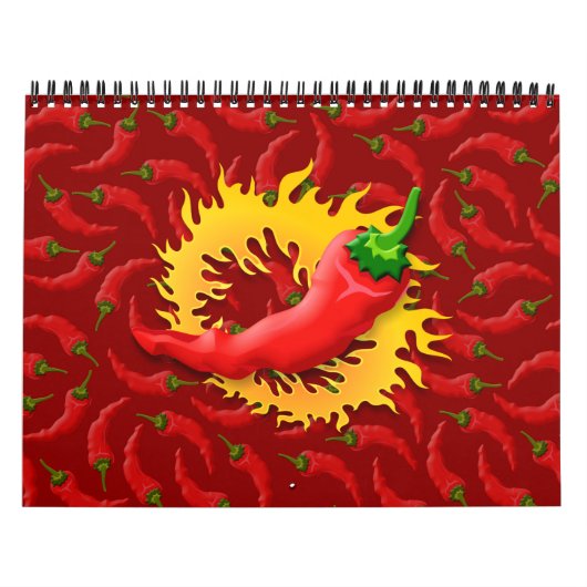 Calendrier Mural Poivre avec flamme (Protection)