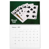 Calendrier Mural Poker Hands - unique, drôle, personnalisable (Feb 2027)
