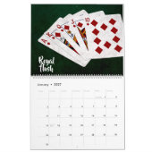 Calendrier Mural Poker Hands - unique, drôle, personnalisable (Jan 2027)