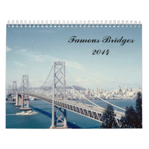 Calendrier Mural Ponts célèbres 2014