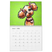 Calendrier Mural Poodles Off-Leash Art™ Vol 1 (Mar 2026)