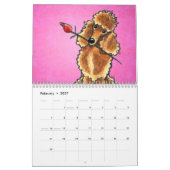 Calendrier Mural Poodles Off-Leash Art™ Vol 1 (Feb 2027)