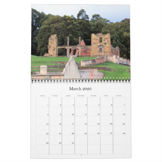 Calendrier Mural port arthur 2025 (Mar 2026)