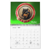 Calendrier Mural PORTRAITS DE CHIEN MINIATURE VICTORIENNE 2017 Vert (Jan 2027)