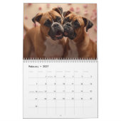 Calendrier mural pour chien Boxer 2026 | Calendrie (Feb 2027)