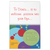 Calendrier Mural Pour danser… , Défi pour prendre le voyage ! ! ! , (Feb 2026)