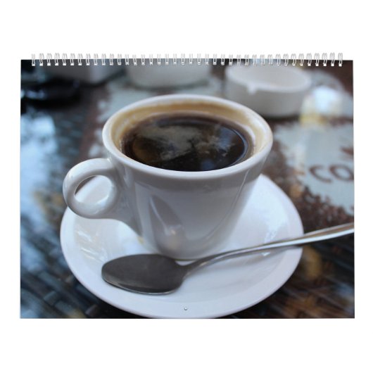 Calendrier Mural Pour des amants de café (Protection)
