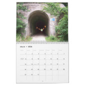 Calendrier Mural Prendre une visée sur le long les traînées de vélo (Mar 2026)