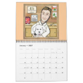 Calendrier mural professionnel vétérinaire 2011 (Jan 2027)