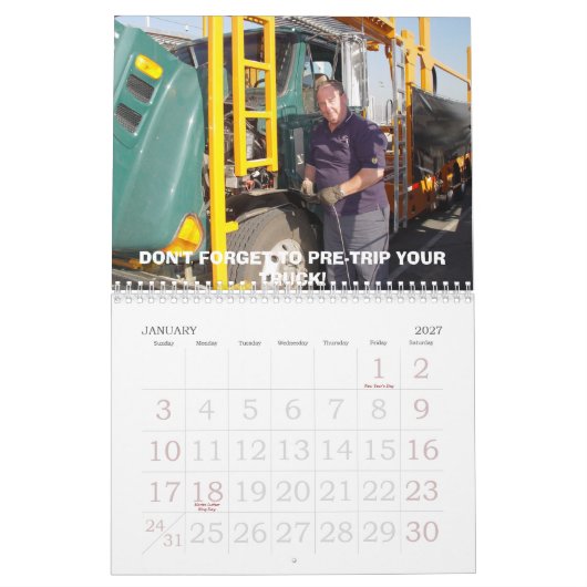 Calendrier Mural Projet 006 de 2007 calendriers, SÉCURITÉ de 2007 (Jan 2027)